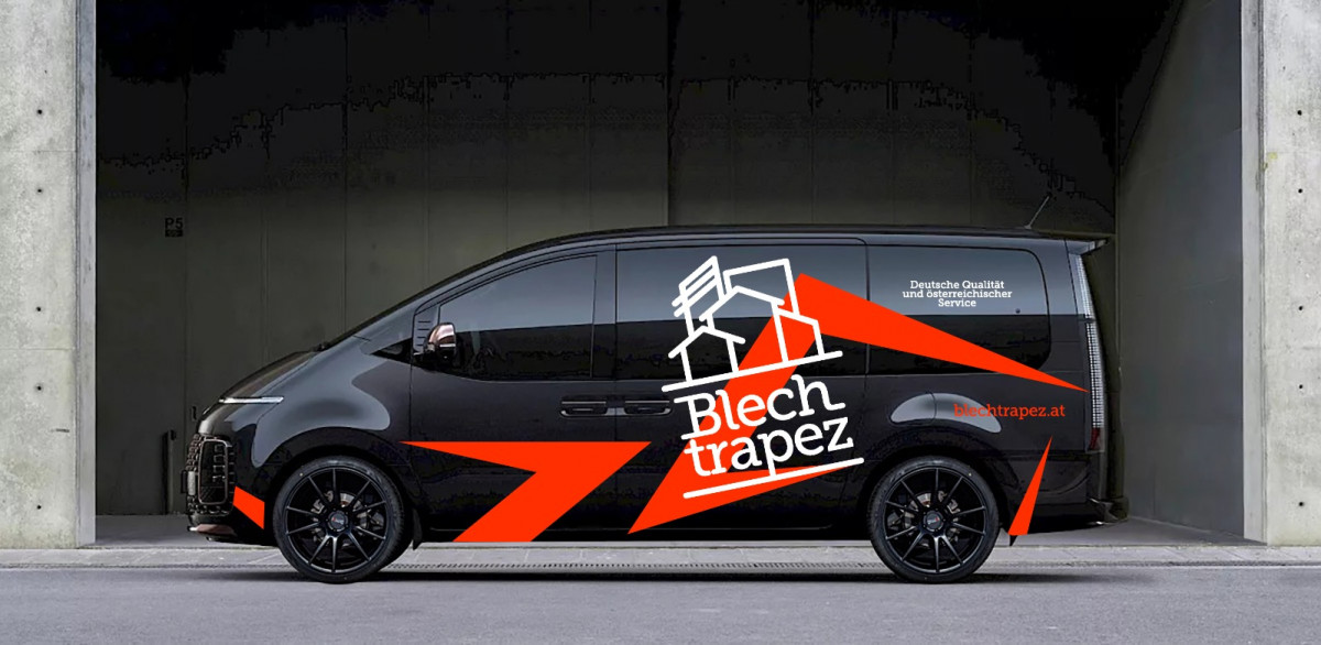 Design und Folierung für Blechtrapez
